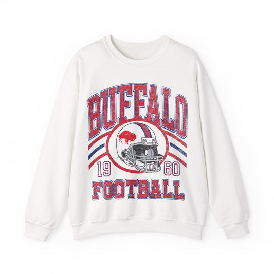 Buffalo Football Sweatshirt , Vintage Style Buffalo Football Crewneck Sweatshirt , Buffalo Sweatshirt, Sunday Football Sweater, Buffalo Fans