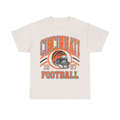 Cincinnati Football T-Shirt, Vintage Style Cincinnati Football Tshirt, Cincinnati Tshirt, Sunday Football T-Shirts