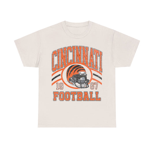Cincinnati Football T-Shirt, Vintage Style Cincinnati Football Tshirt, Cincinnati Tshirt, Sunday Football T-Shirts