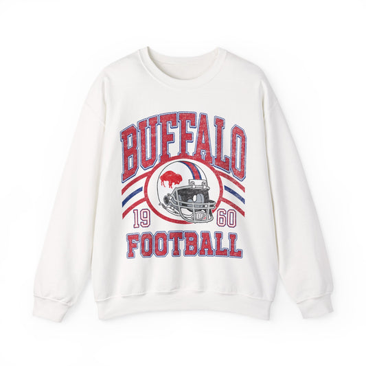 Buffalo Football Sweatshirt , Vintage Style Buffalo Football Crewneck Sweatshirt , Buffalo Sweatshirt, Sunday Football Sweater, Buffalo Fans