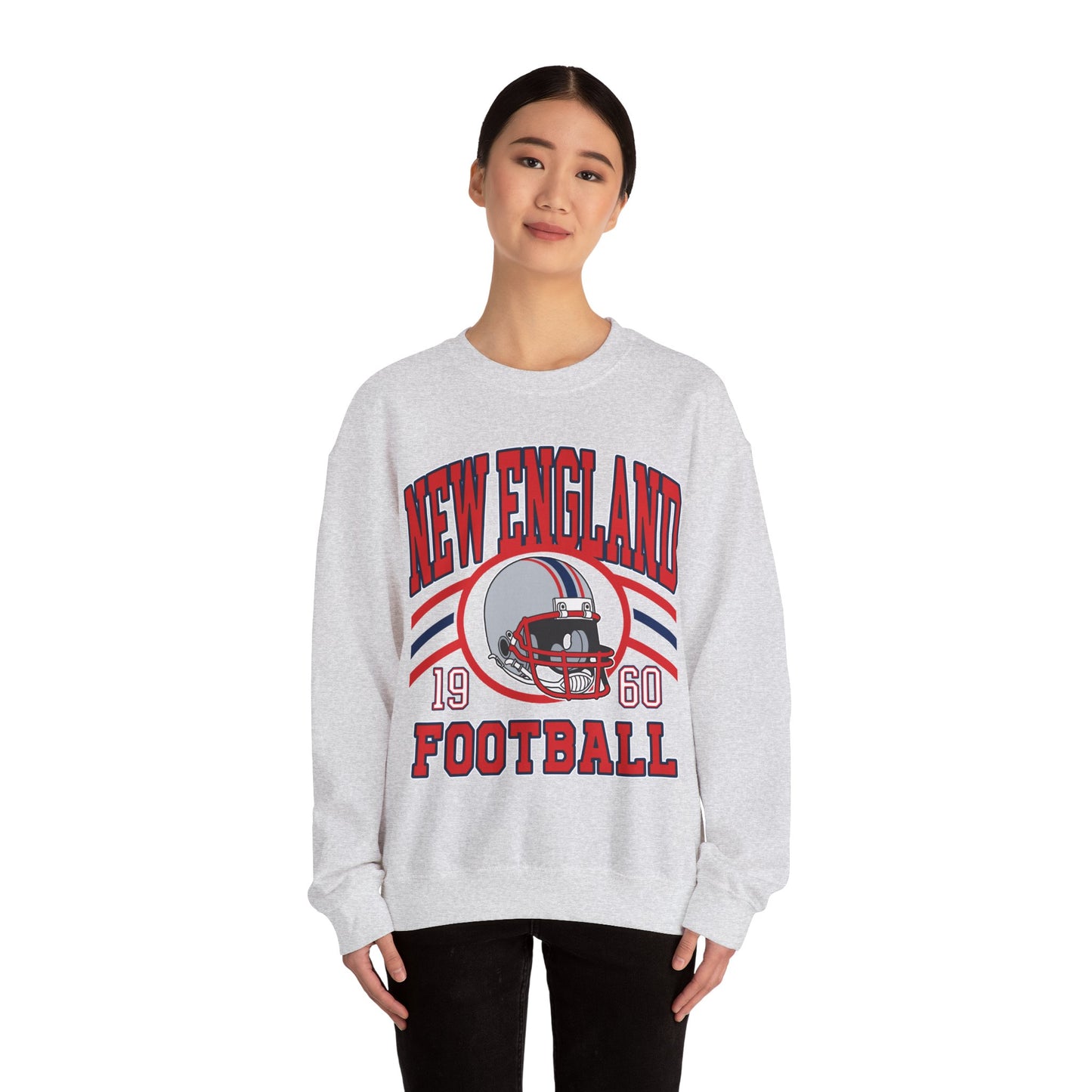 New England Sweatshirt, New England Fan Crewneck Sweatshirt, Distressed New England Sweater, New England Gift, College Student gift